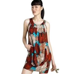Diane Von Furstenberg DVF Peggie Dress Silk Shift Dress 8